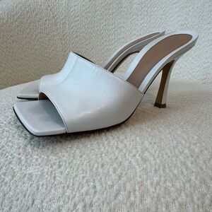 Bottega Veneta Stretch Sandals - Nappa Optic White Leather Size 36